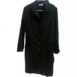 Lord & Taylor Black Longline Jacket Size 12